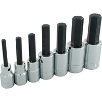 Hex Head Socket Set, Hex, 1/2" Drive, 7 Pcs Les Distributions ICE