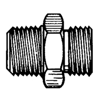 Reducer/Adapter Fitting, 1/4" x 1/8" Dia, Brass Les Distributions ICE
