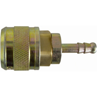 Automax 1/4" Hose Barb Quick Coupler, Brass Les Distributions ICE