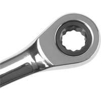 Metric Ratcheting Combination Wrench, 12 Point, 8 mm, Chrome Finish Les Distributions ICE