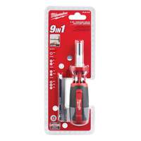 9-in-1 Square Drive Multi-Bit Driver, 9" L, Cushion Grip Handle Les Distributions ICE
