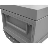 Boîte de rangement pour le chantier, 32" x 19" x 17-13/16", Acier, Gris Les Distributions ICE