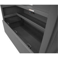 Piano Style Jobsite Storage Box, 60-1/2" W x 34-3/4" D x 49-3/8" H, Grey Les Distributions ICE
