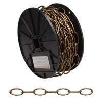 Decorator Chain, Carbon Steel, #10 x 60' (18.3 m) L, 35 lbs. (0.0175 tons) Load Capacity Les Distributions ICE