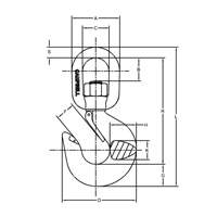 Latched Swivel Hoist Hook Les Distributions ICE