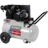 Compresseur &agrave; air, &eacute;lectrique, 20 gal. (24 gal. US), 150 PSI, 120/1/240/1 V Les Distributions ICE