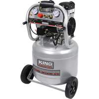Compresseur &agrave; air sans huile ultra silencieux, &eacute;lectrique, 10 gal. (12 gal. US), 125 PSI, 120/1 V Les Distributions ICE