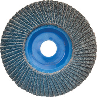 BlueFire R884P Coarse Grit Flap Disc, 5" x 7/8", Type 27, 60 Grit, Zirconia Alumina Les Distributions ICE