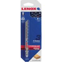 Lame de scie sauteuse pour coupe nette, Bim&eacute;tal, Tige en T, 4" lo, 6 dents par pouce Les Distributions ICE