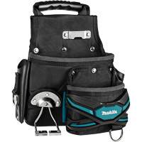 TH3 Roofer & General-Purpose Pouch, Multiple Tool Holder, Leather/Polyester/Polypropylene, 2 Pockets Les Distributions ICE