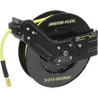 Retractable Hose Reel with Hybrid Polymer Hose, Air, 3/8" x 50', Single Hose, 300 psi Les Distributions ICE