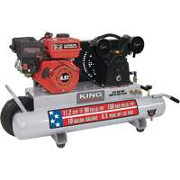 Compresseur d'air sur brouette, Essence, 10 gal. (12 gal. US), 150 PSI Les Distributions ICE