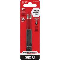 Embout de tournevis Shockwave Impact Duty, Carr&eacute;e, Embout #2, Prise 1/4", Longueur 3-1/2" Les Distributions ICE