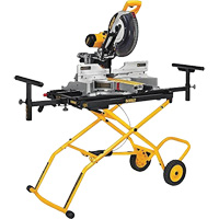 Double Bevel Sliding Compound Mitre Saw with Heavy-Duty Rolling Stand Les Distributions ICE