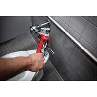 Cl&eacute; &agrave; tuyau &agrave; m&acirc;choires lisses, Cap des m&acirc;choires 2-5/8", Longueur 12", Fini Rev&ecirc;tement en poudre, Prise Ergonomique Les Distributions ICE