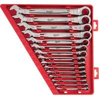 Ratcheting Wrench Set, Combination, 15 Pieces, Imperial Les Distributions ICE