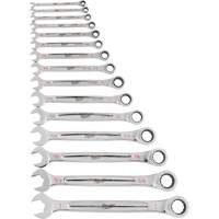 Ratcheting Wrench Set, Combination, 15 Pieces, Imperial Les Distributions ICE