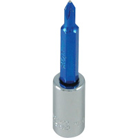 Douille tournevis &agrave; embout bleu, Phillips, #1, Prise 1/4" Les Distributions ICE