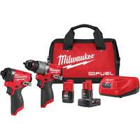 M12 FUEL 1/2" Drill Driver & 1/4" Hex Impact Driver Combo Kit, Lithium-Ion, 12 V Les Distributions ICE