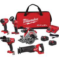 M18 Fuel 5-Tool Combo Kit, Lithium-Ion, 18 V Les Distributions ICE