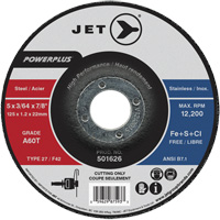Meule &agrave; tronçonner PowerPlus A60T, 5" x 3/64", Arbre de 7/8", Type 27, 12 200 Tr/min Les Distributions ICE