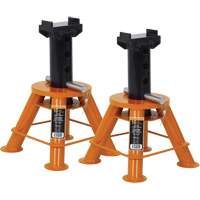 Low Profile Jack Stands, Locking Pin, 10 Tons Capacity, 17-1/3" - 11-1/8" H Les Distributions ICE