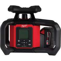 M18 Red Exterior Dual Slope Rotary Laser Level Kit with Receiver & Remote, 4000' (1219.2 m) Les Distributions ICE