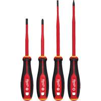 Insulated Slim Tip Screwdriver Set, 4 Pcs., Magnetic Les Distributions ICE