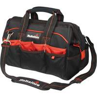 Sacs &agrave; outils pour ouvrier 16", Polyester balistique, Noir/Rouge Les Distributions ICE