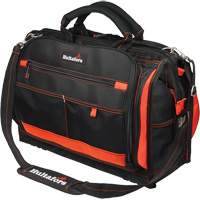 Porte-outils &agrave; compartiments multiples de 18", Polyester balistique, 50 pochettes, Noir/Rouge Les Distributions ICE