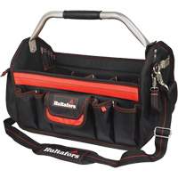 Porte-outils de 18" &agrave; dessus ouvert, Polyester balistique, Noir/Rouge Les Distributions ICE