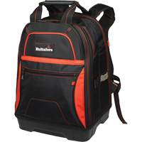 Molded Base Bottom Tool Backpack, Black/Red, Ballistic/Polyester Les Distributions ICE