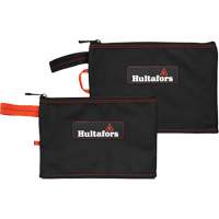 Multi-Purpose Zippered Bag, Ballistic Polyester, Black/Red Les Distributions ICE