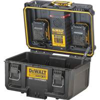 Chargeur 20V &agrave; deux ports ToughSystem 2.0, 14" x 15" x 9", Noir/Jaune Les Distributions ICE