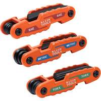 Jeu de cl&eacute;s hexagonales pliant et compact, 25 mcx, M&eacute;trique & imp&eacute;rial/Torx Les Distributions ICE