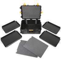 Mallette &agrave; outils roulante, portable et robuste, 18-3/5" la x 24-3/5" p x 11-1/2" h, Noir Les Distributions ICE