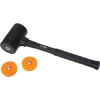 Dead Blow Hammer, 45 oz. Head Weight, Polyurethane Face, Fibreglass Handle, 13" L Les Distributions ICE