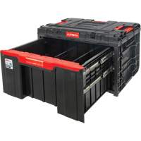 Arx&reg; Single Drawer Toolbox, 11-1/5" W x 18-3/10" D x 9-1/10" H, Black/Red Les Distributions ICE