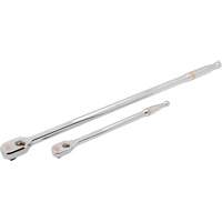 Ensemble de rochet &agrave; t&ecirc;te en goutte enti&egrave;rement polie et manche flexible extra long avec prises  1/4" & 3/8" 120XP Les Distributions ICE