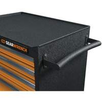 Armoire roulante pour outils s&eacute;rie GSX, 6 tiroirs, 36" la x 18-1/5" p x 37-2/5" h, Noir/Orange Les Distributions ICE