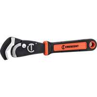 Cl&eacute; bimat&eacute;riau auto-ajustable pour tuyau, Cap des m&acirc;choires 1-1/2", Longueur 12", Fini Oxyde noir, Prise Coussin&eacute;e Les Distributions ICE