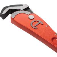 Cl&eacute; pour tuyau acier auto-ajustable, Cap des m&acirc;choires 1-1/2", Longueur 12", Fini Rev&ecirc;tement en poudre, Prise Non-ergonomique Les Distributions ICE