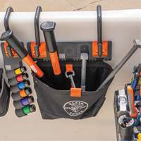 Module de poche pour quincaillerie avec crochet en S Bucket Work Centre, Nylon, 1 pochettes, Noir/Orange Les Distributions ICE