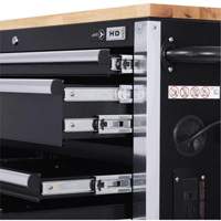 HDRC5212 Armoire mobile de s&eacute;rie HD, 12 tiroirs, 51-1/4" la x 21" p x 40-3/10" h, Noir Les Distributions ICE