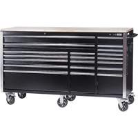 HDRC7220 Armoire mobile de s&eacute;rie HD, 20 tiroirs, 72" la x 24" p x 42-3/10" h, Noir Les Distributions ICE
