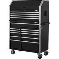 HDCC-4115 HD Series Toolbox Combo, 21-1/2" D x 44-1/5" W x 63-3/10" H, Black Les Distributions ICE