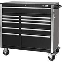 HDCC-4115 HD Series Toolbox Combo, 21-1/2" D x 44-1/5" W x 63-3/10" H, Black Les Distributions ICE