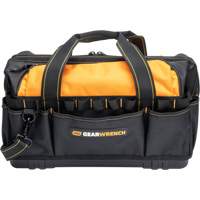 Professional 20" Tool Bag, Nylon, 33 Pockets, Black/Orange Les Distributions ICE