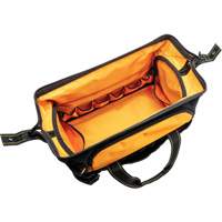 Professional 20" Tool Bag, Nylon, 33 Pockets, Black/Orange Les Distributions ICE