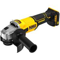 Meuleuse sans fil, sans balai &agrave; interrupteur lat&eacute;ral (outil seulement), Roue de 4-1/2", 20 V Les Distributions ICE